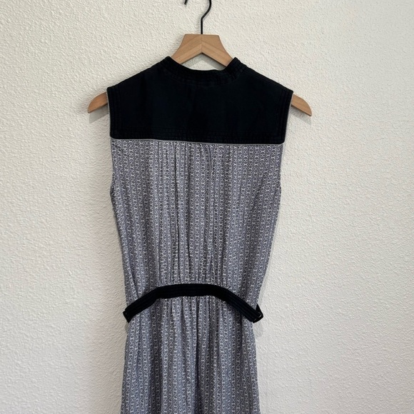 30. Tory Burch Womens 8 Runway Rampling Silk Sleeveless Dress Midi Equestrian - Picture 11 of 12